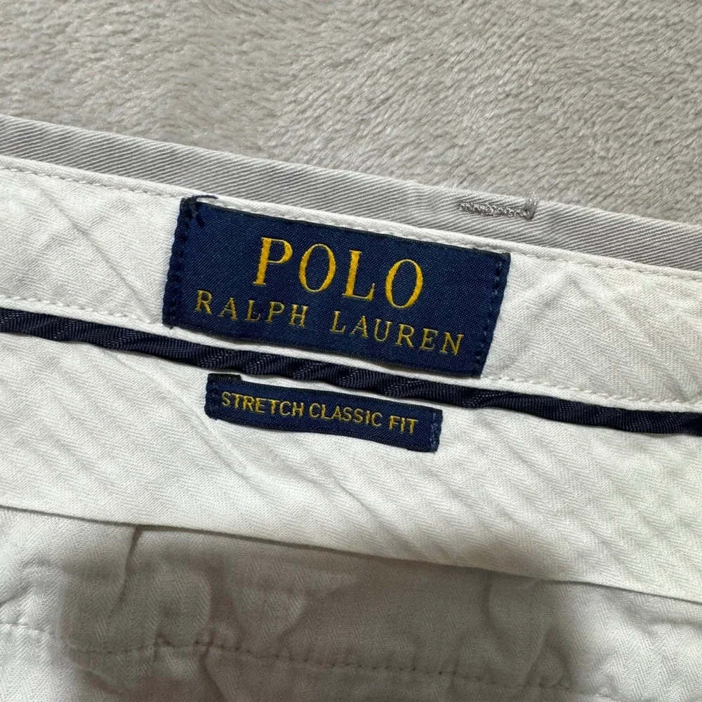 Polo Ralph Lauren Stretch Classic Fit Chino Pants‎ Mens 38x26 Tan Cotton Blend